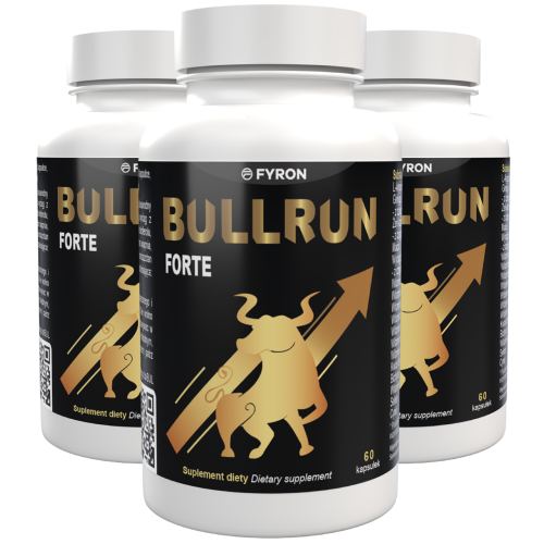 Bullrun Forte - Maca, L-Αργινίνη & Ψευδάργυρος - 180 Κάψουλες (3 τμχ)