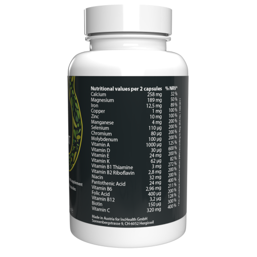 Bactefort - 22 Βιταμίνες & Μέταλλα - 60 Κάψουλες 2