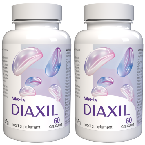 Diaxil - 22 Βιταμίνες & Μέταλλα - 120 Κάψουλες (2 τμχ)
