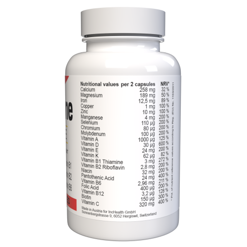 Cardione Forte - 22 Βιταμίνες & Μέταλλα - 180 Κάψουλες (3 τμχ) 2
