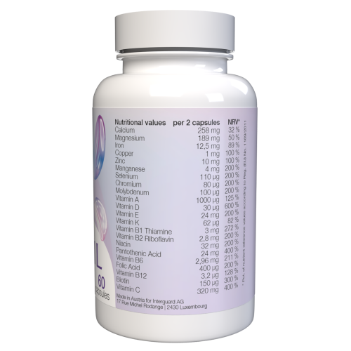 Diaxil - 22 Βιταμίνες & Μέταλλα - 120 Κάψουλες (2 τμχ) 2