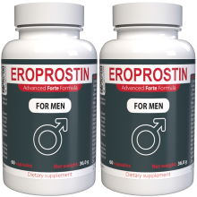 Eroprostin - 120 Cápsulas (Pack de 2) com Zinco, Selénio, L-Arginina e Maca - Fórmula Suíça Premium - Complexo Herbal Natural