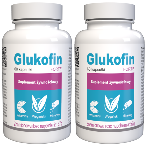 Glukofin - 22 Βιταμίνες & Μέταλλα - 120 Κάψουλες (2 τμχ)
