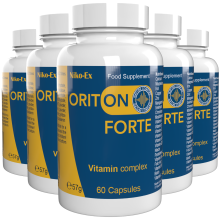 Oriton Forte - 300 kapslí (balení po 5 ks) - švýcarská receptura - 22 vitamínů a minerálů - profesionální velikost