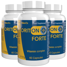 Oriton Forte - 180 Capsule (Pachet de 3) - Formula Elvetiana - 22 Vitamine si Minerale - Complex Vegetal