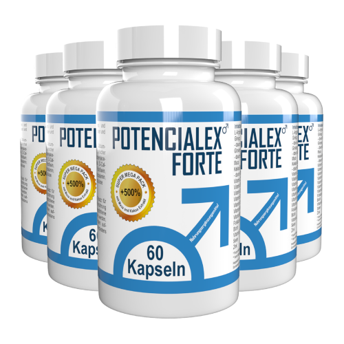 Potencialex Forte - Maca, L-Αργινίνη & Ψευδάργυρος - 300 Κάψουλες (5 τμχ)