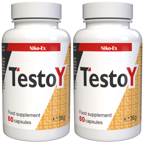TestoY - 120 capsules (2 x 60 capsules) - 2-pack
