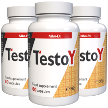 TestoY - 180 Kapseln (3 x 60 Kapseln) - 3er Pack