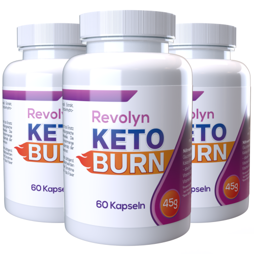 Revolyn Keto Burn - 180 κάψουλες (σετ 3) με γλυκομαννάνη & κακάο