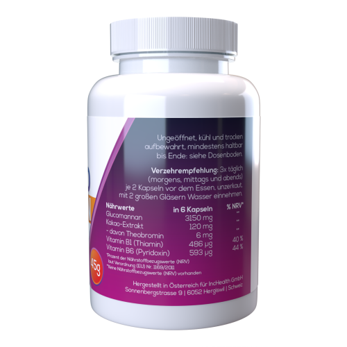 Revolyn Keto Burn - 120 κάψουλες (σετ 2) με γλυκομαννάνη & κακάο 2