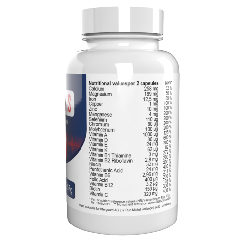 Cardiolis Forte - 22 Βιταμίνες & Μέταλλα - 180 Κάψουλες (3 τμχ) 2