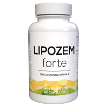 Lipozem Forte - 60 Capsule cu Glucomanan, Extract de Cacao și Vit. B1 B6 - Supliment Alimentar Elvețian