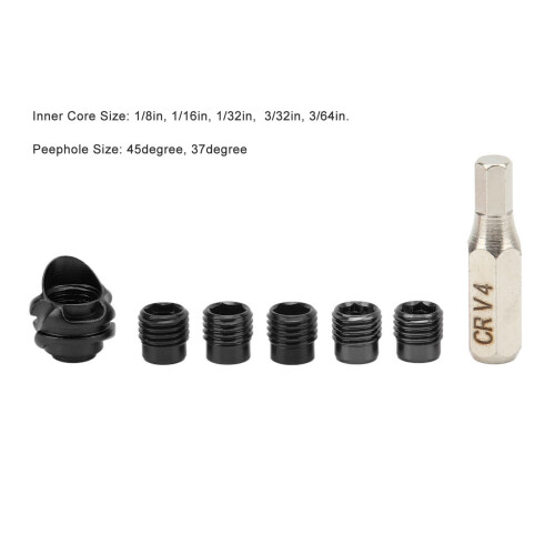 37 Compound Bow Peep Sight Set with 5 Interchangeable Cores for Precision 2