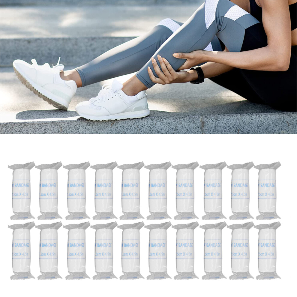 Soft Breathable 20pcs Gauze Bandage Roll 7.5x450cm Stretchy Wrap