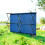 Outsunny Outsunny Double Camping Folding Cot Outdoor Portable Sleeping Bed, Blue 9