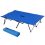 Outsunny Outsunny Double Camping Folding Cot Outdoor Portable Sleeping Bed, Blue 7
