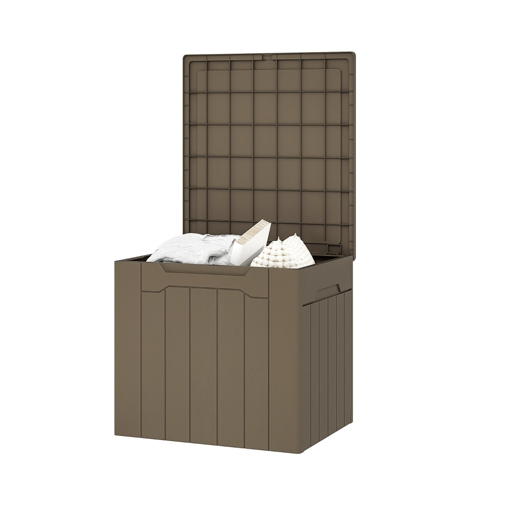 Plastic Storage Chest with Lid 107 L Dark Brown â Durable Large Capacity and Perfect for Home & Office Organization-image-OPC-PMG7G2C-NEW