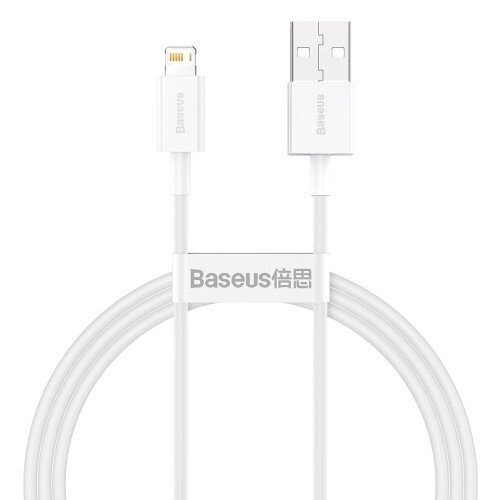 Baseus CALYS-A02 mobile phone cable White 1 m USB A Lightning