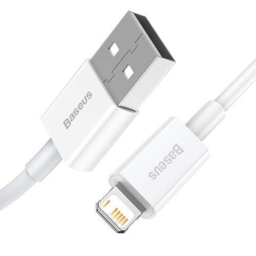 Baseus CALYS-A02 mobile phone cable White 1 m USB A Lightning 1