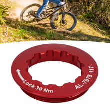 Aluminiumlegierung Mountainbike-Kassette-Sicherungsring, Rot, langlebiges Fahrradteil
