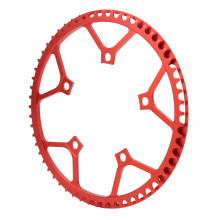 All Aluminum Alloy 130mm Red Folding Bike Chainring, Low Density