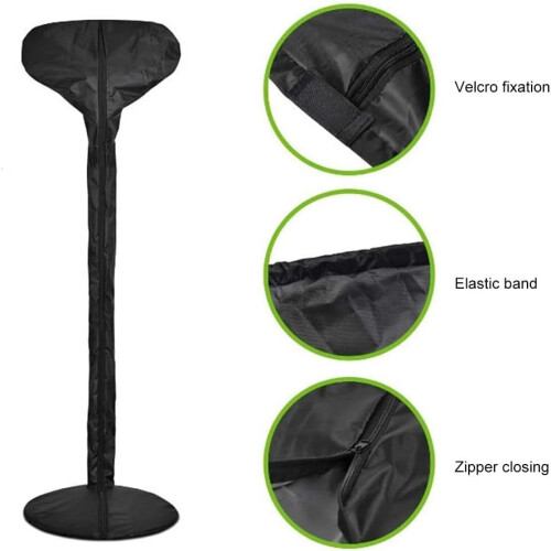 Patio Heater Cover With Bag Weatherproof Dust-Proof Element-Resistant 2