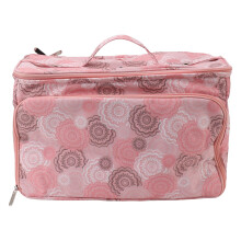 Knitting Bag Pink Oxford Cloth Multifunctional Portable Crochet Holder Bag For Yarn Balls And Sewing Supplies Travel