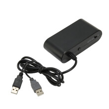 4-Port Game Controller Adapter with Turbo for Switch, Wii U, PC Black
