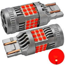 copy of lED bulb 7443 12-24V no fault 2200lm red