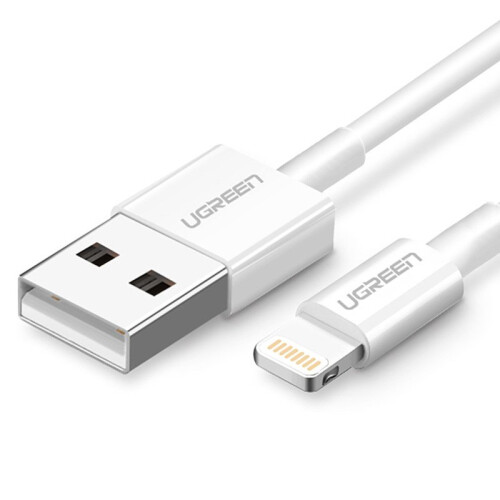 Cable for iPhone USB - Lightning MFI 1m 2.4A white 1