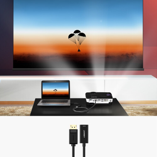UGREEN DisplayPort-Stecker auf HDMI-Buchse-Adapter, 1080P 2