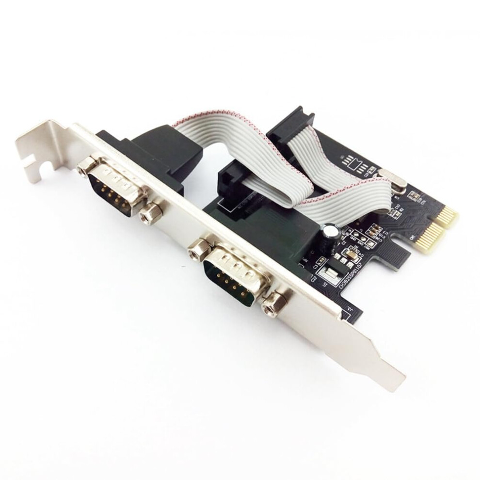 Pcie To Serial Port Db9 Card Pcie 2-Port Serial Expansion Card Rs232 Db9 Adapter 9393856644469
