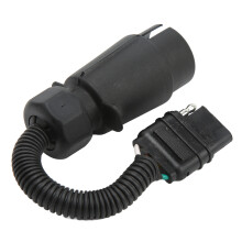 Durable 7 Pin EU Round to 4 Pin US Flat Trailer Wiring Connector