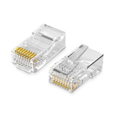Ugreen 100x Steckerenden für RJ45 8P8C (UTP Cat5 / Cat5e) - Transparent