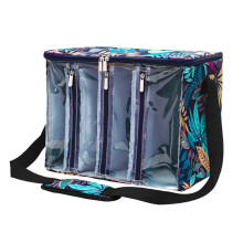 Knitting Tool Storage Bag Capacity Portable Organizer For Knitting Needles And Yarn Clear Oxford L Size Well Made
