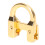 Archery Metal D Loop U Shape Ring Aluminum Alloy Shooting Accessory Gold 1