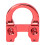 Red Archery Metal D Loop Ring Aluminum Alloy, 7g, U Shape 15