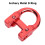Red Archery Metal D Loop Ring Aluminum Alloy, 7g, U Shape 11