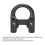 Archery Metal D Loop U Shape Ring Alloy Ring for Shooting Black 3