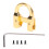 Archery Metal D Loop U Shape Ring Aluminum Alloy Shooting Accessory Gold 15