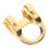 Archery Metal D Loop U Shape Ring Aluminum Alloy Shooting Accessory Gold 4