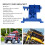 RC Fixed Servo Mount Bracket for SCX6 1/6 Aluminium Alloy Blue 5
