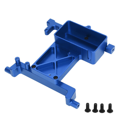 RC Fixed Servo Mount Bracket for SCX6 1/6 Aluminium Alloy Blue 1