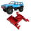 RC Fixed Servo Mount Bracket for SCX6 1/6 Aluminum Alloy Red 1