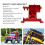 RC Fixed Servo Mount Bracket for SCX6 1/6 Aluminum Alloy Red 13