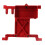 RC Fixed Servo Mount Bracket for SCX6 1/6 Aluminum Alloy Red 11