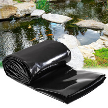 Black Flexible Pond Liner, Polythene Damp Proof Membrane, UV Resistant Waterproof Liner 2x2.5m (6.5x8.3ft) Koi Ponds