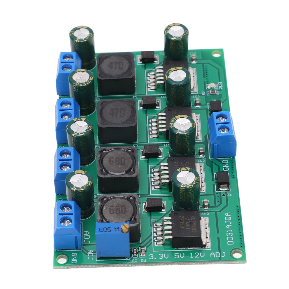 Multi-Channel Buck Converter 3A 3.3V/5V/12V Adjustable Power Supply Board 8471355993859