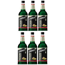 DaVinci Gourmet Pistachio Flavoured Syrup 1L (Pack of 6 Bottles) – Premium Syrup for Coffee, Milkshakes, Cocktails & Desserts
