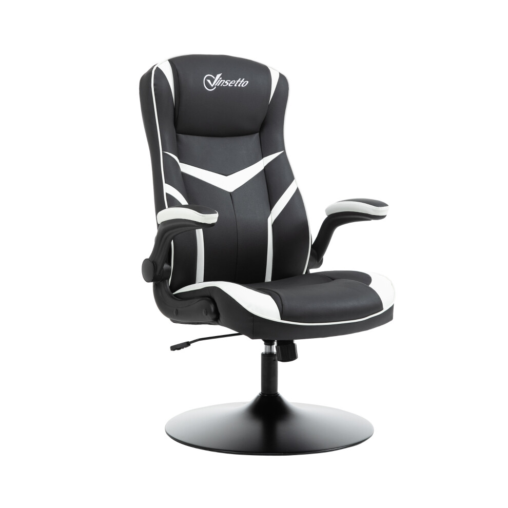 Adjustable Height Gaming Computer Chair Ergonomic PVC Leather Swivel Desk Chair Black Home Office Chair by Vinsetto-image-OPC-PMG7VPK-NEW